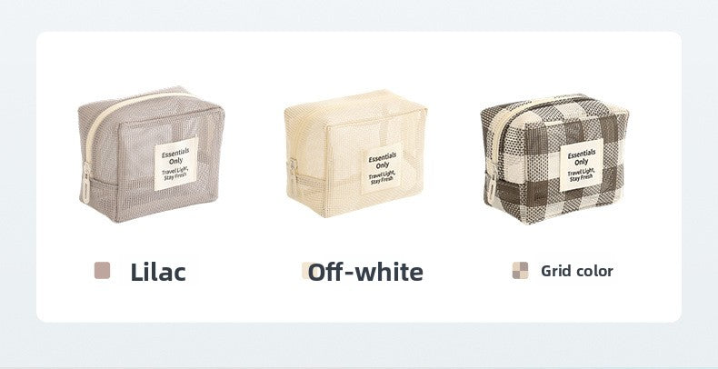 Lattice Cosmetic Bag Featuring Stylish Design For Convenient Storage