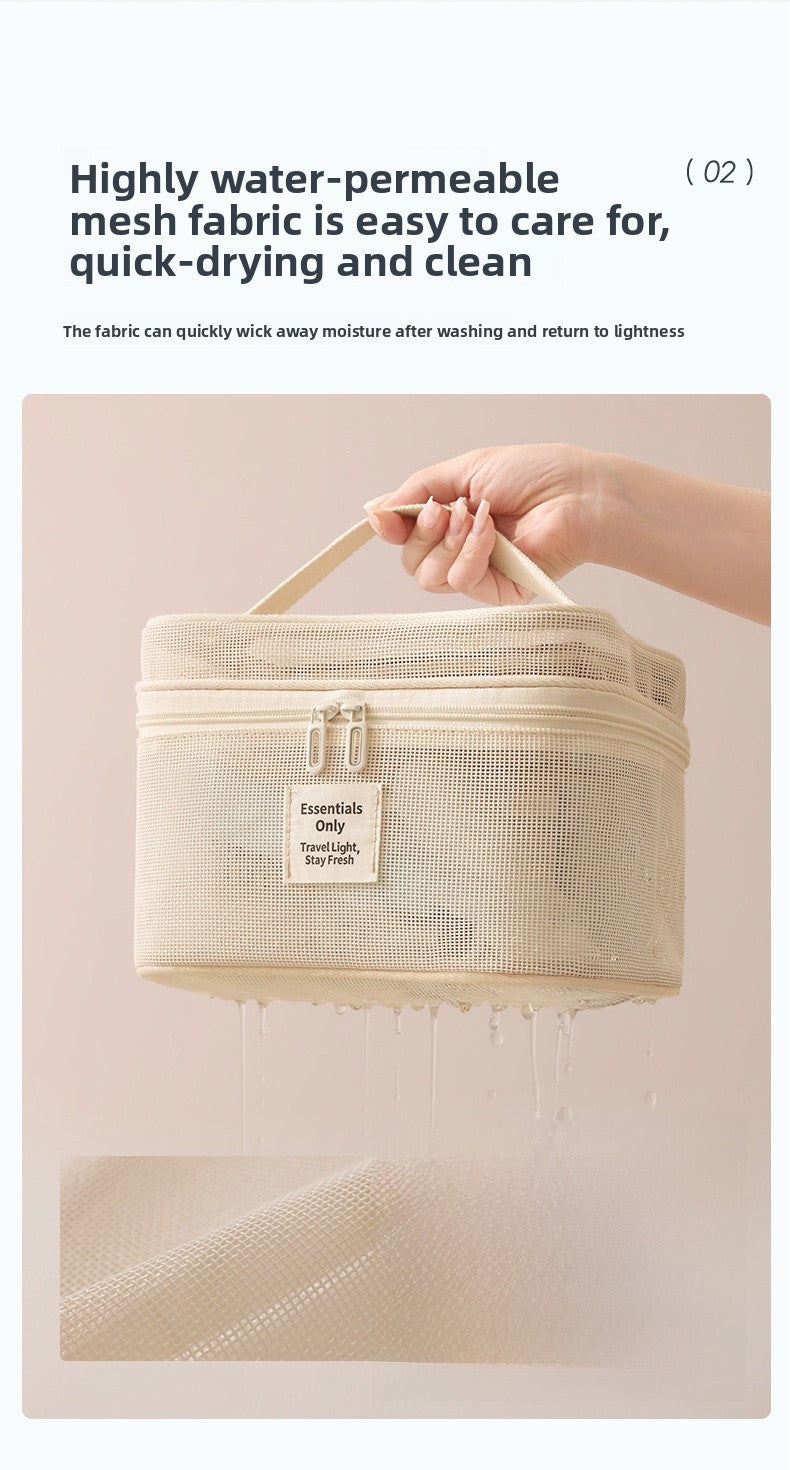 Lattice Cosmetic Bag In Stylish Design For Convenient Storage