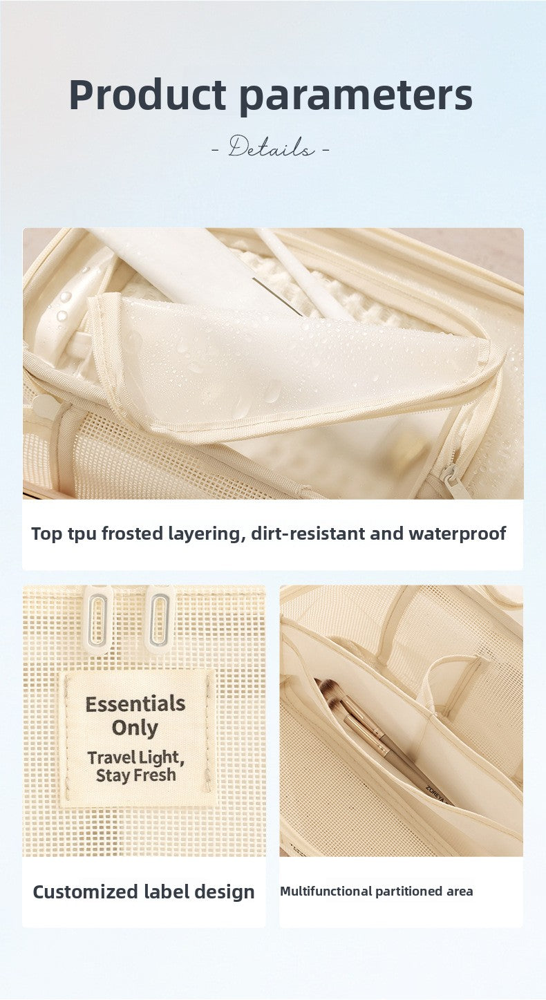 Lattice Cosmetic Bag In Stylish Design For Convenient Storage