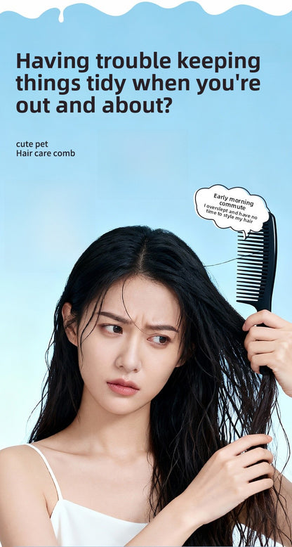 Stripe Pattern Hair Comb For Styling And Detangling, Durable And Lightweight Design