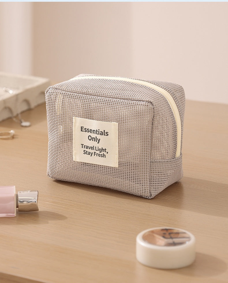 Lattice Cosmetic Bag Featuring Stylish Design For Convenient Storage