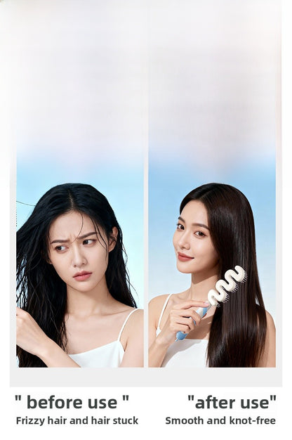 Stripe Pattern Hair Comb For Styling And Detangling, Durable And Lightweight Design