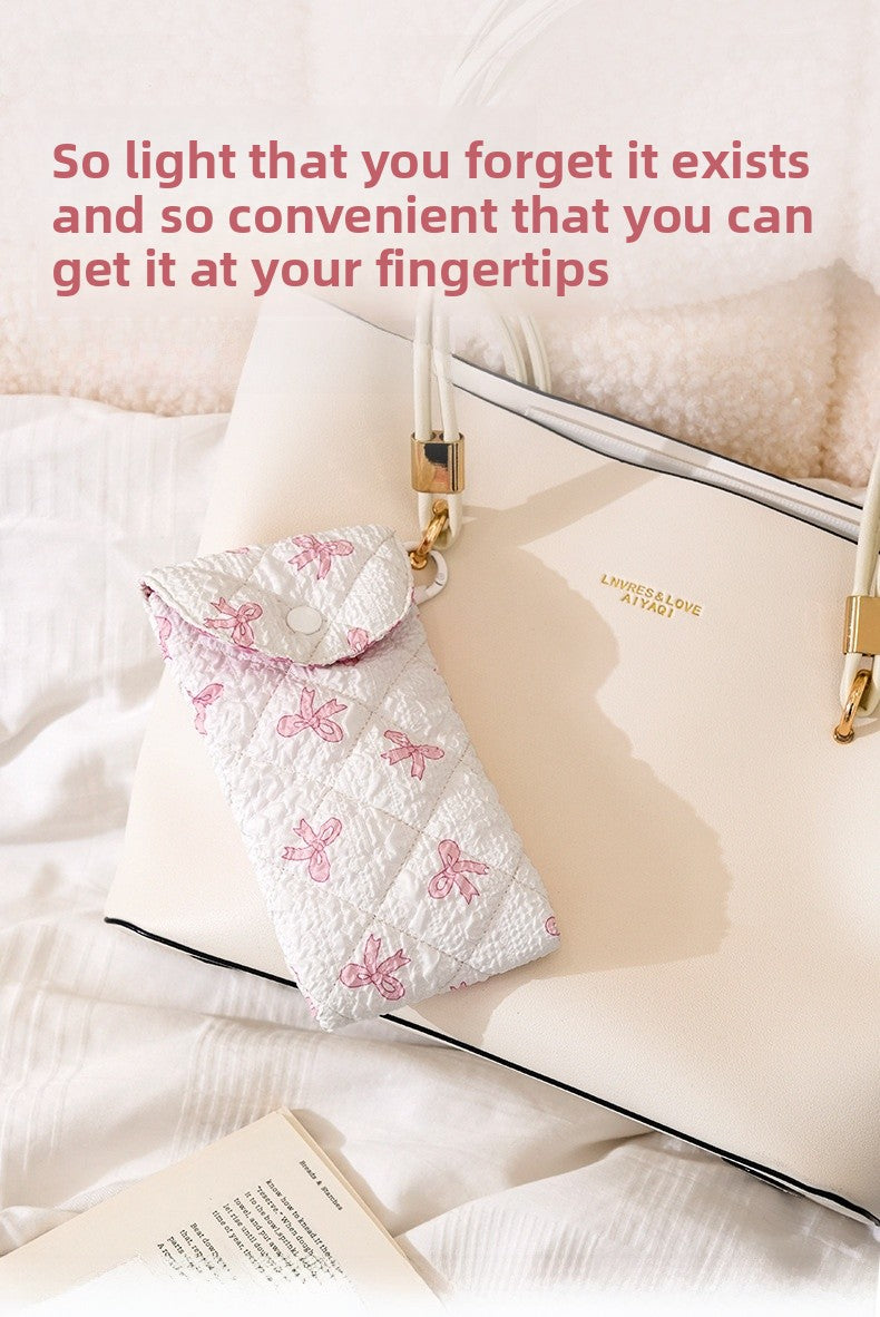 Floral Cloth Eyeglasses Case In Rose Red, Stylish And Durable Eyewear Accessory