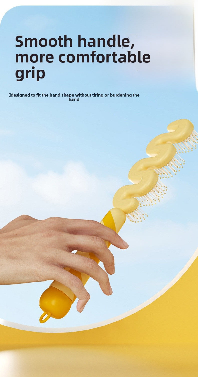 Stripe Pattern Hair Comb For Styling And Detangling, Durable And Lightweight Design