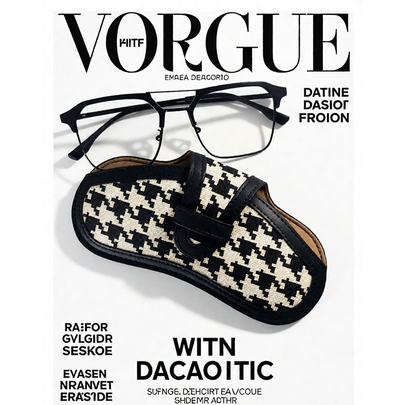 Canvas Glasses Pouch In Black For Durable And Stylish Eyewear Protection