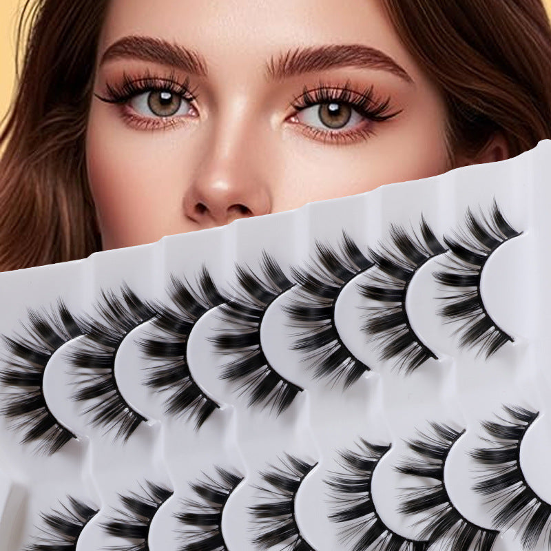 False Eyelashes Made Of High-Quality Artificial Fiber For Natural And Lightweight Eye Enhancement