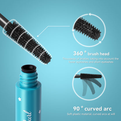 Mascara In Black For Volumized Lashes, Enhancing Eye Definition And Length
