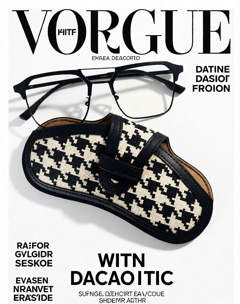 Canvas Glasses Pouch In Black For Durable And Stylish Eyewear Protection