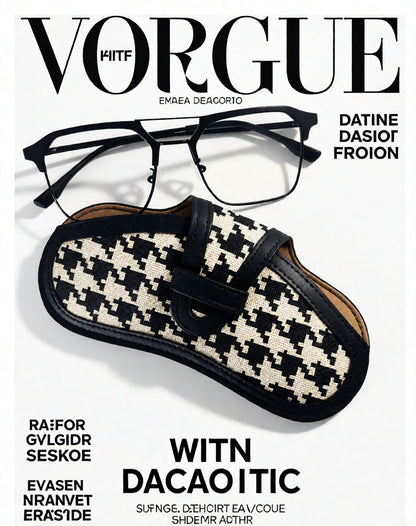 Canvas Glasses Pouch In Black For Durable And Stylish Eyewear Protection