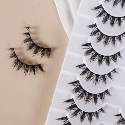 False Eyelashes Made Of High-Quality Artificial Fiber For Natural And Lightweight Eye Enhancement