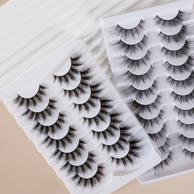 False Eyelashes Made Of High-Quality Artificial Fiber For Natural And Lightweight Eye Enhancement