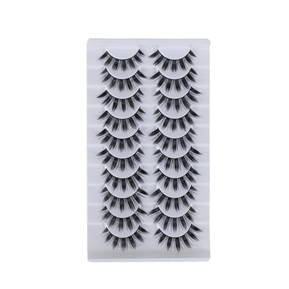 False Eyelashes Made Of High-Quality Artificial Fiber For Natural And Lightweight Eye Enhancement
