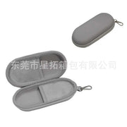 Oval Glasses Case, Gray, 18*8*5CM