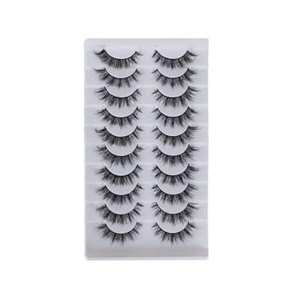False Eyelashes Made Of High-Quality Artificial Fiber For Natural And Lightweight Eye Enhancement