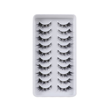 False Eyelashes Made Of High-Quality Artificial Fiber For Natural And Lightweight Eye Enhancement