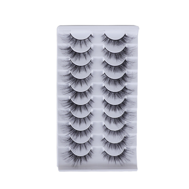 False Eyelashes Made Of High-Quality Artificial Fiber For Natural And Lightweight Eye Enhancement