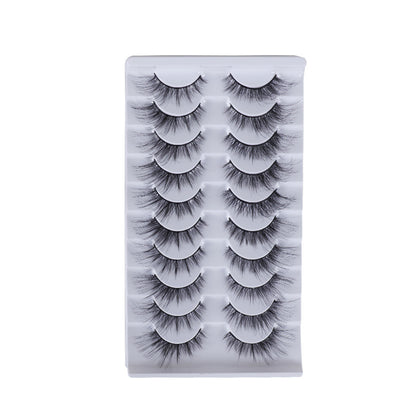 False Eyelashes Made Of High-Quality Artificial Fiber For Natural And Lightweight Eye Enhancement
