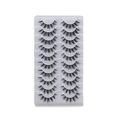 False Eyelashes Made Of High-Quality Artificial Fiber For Natural And Lightweight Eye Enhancement