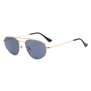 Gold Frame Black and Grey Lens