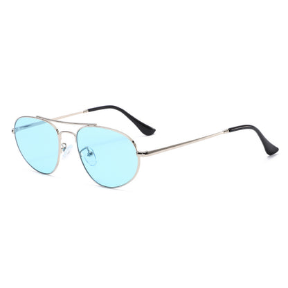 Men's Aviator Sunglasses With Full Frame And PC Lens Material In Golden, Perfect For Spring And Summer