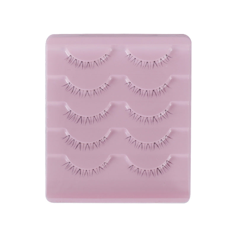 Cat Pattern False Eyelashes, 5 Pairs Made With Soft Artificial Fiber For Natural Look