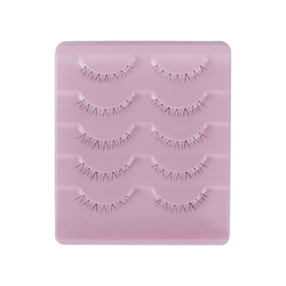 Cat Pattern False Eyelashes, 5 Pairs Made With Soft Artificial Fiber For Natural Look