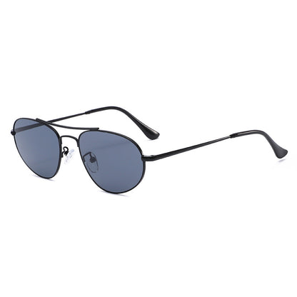 Men's Aviator Sunglasses With Full Frame And PC Lens Material In Golden, Perfect For Spring And Summer