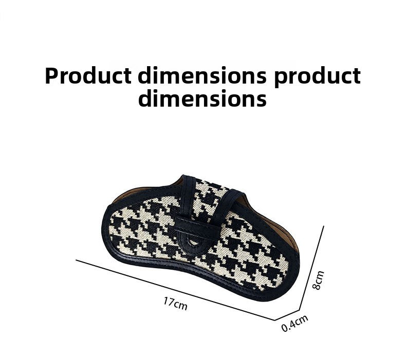 Canvas Glasses Pouch In Black For Durable And Stylish Eyewear Protection