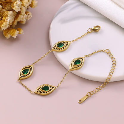 Peacock Bracelet For Women In Golden 304 Stainless Steel