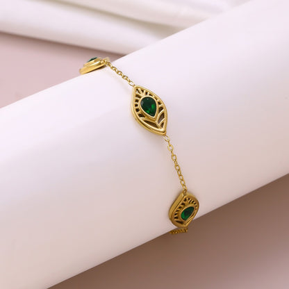 Peacock Bracelet For Women In Golden 304 Stainless Steel