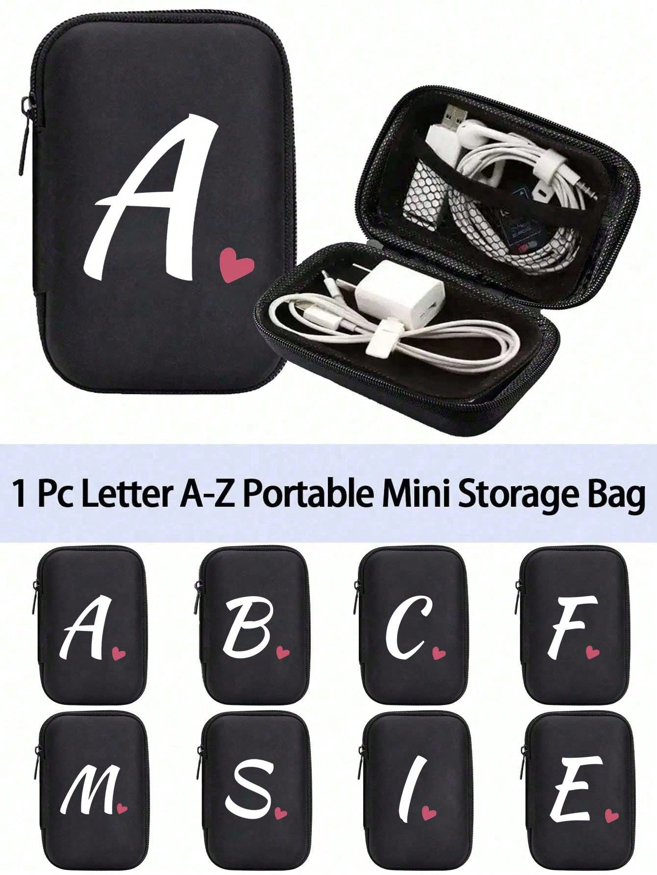 Unisex Square Polyester Letter Pattern Digital Bag, Stylish Small Square Bag For Everyday Use