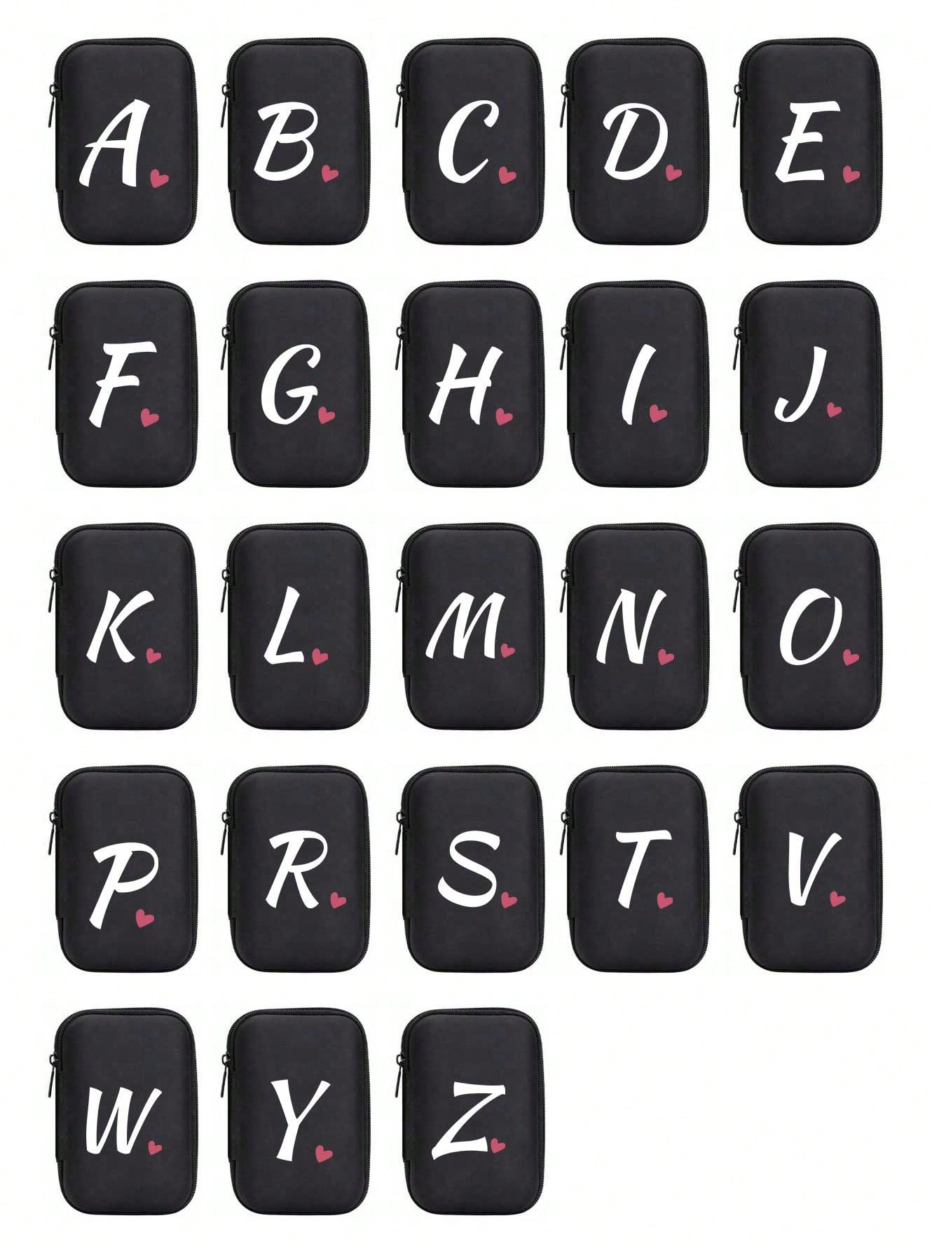 Unisex Square Polyester Letter Pattern Digital Bag, Stylish Small Square Bag For Everyday Use