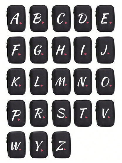 Unisex Square Polyester Letter Pattern Digital Bag, Stylish Small Square Bag For Everyday Use