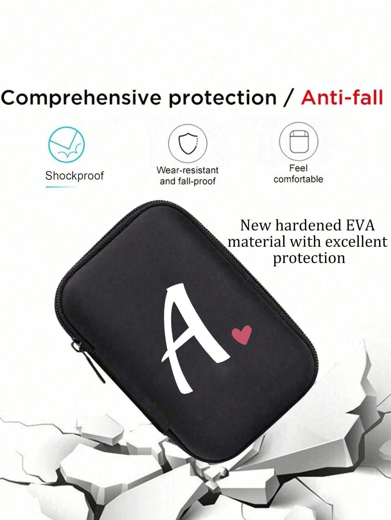 Unisex Square Polyester Letter Pattern Digital Bag, Stylish Small Square Bag For Everyday Use