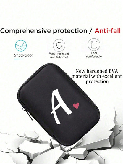 Unisex Square Polyester Letter Pattern Digital Bag, Stylish Small Square Bag For Everyday Use
