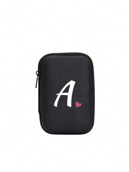 Unisex Square Polyester Letter Pattern Digital Bag, Stylish Small Square Bag For Everyday Use