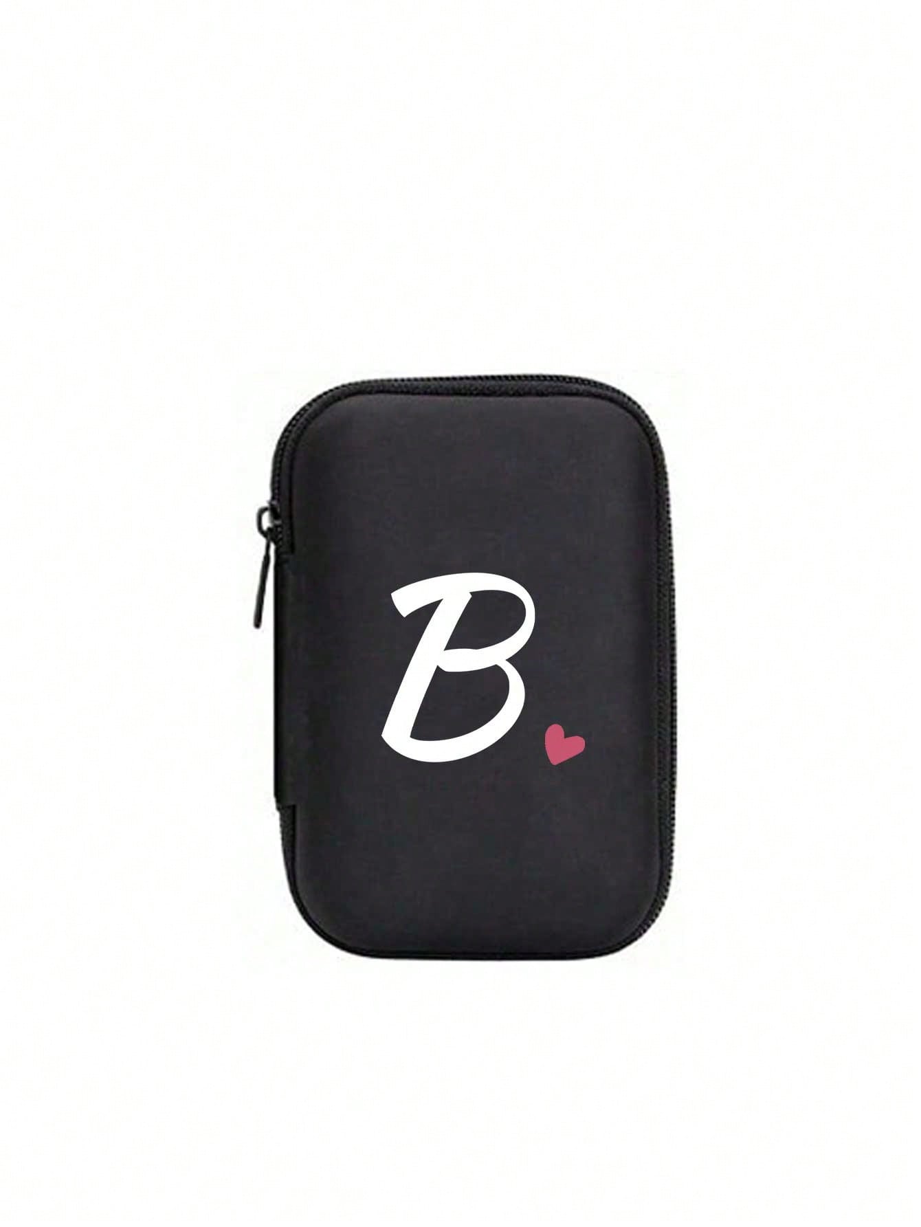 Unisex Square Polyester Letter Pattern Digital Bag, Stylish Small Square Bag For Everyday Use