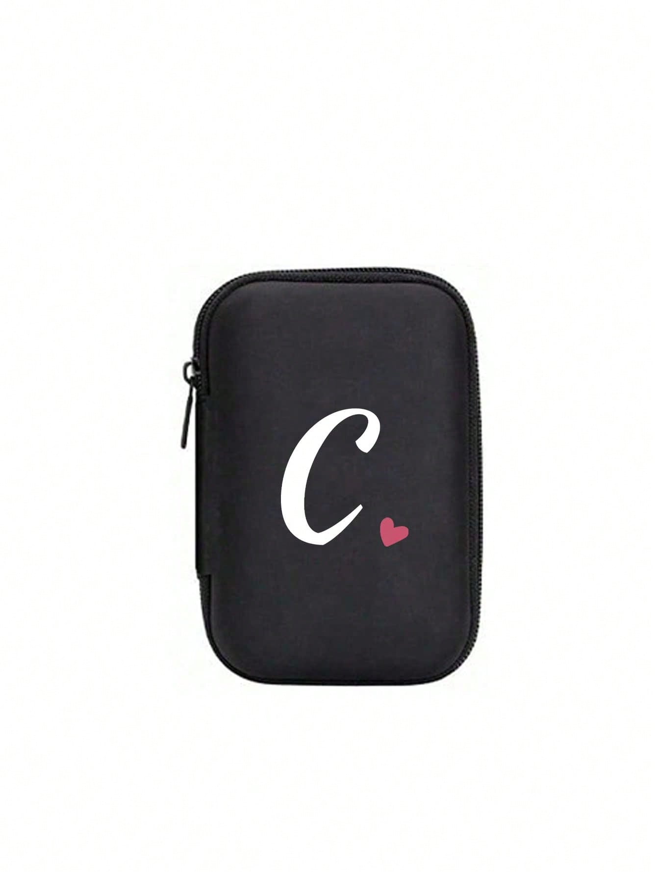 Unisex Square Polyester Letter Pattern Digital Bag, Stylish Small Square Bag For Everyday Use
