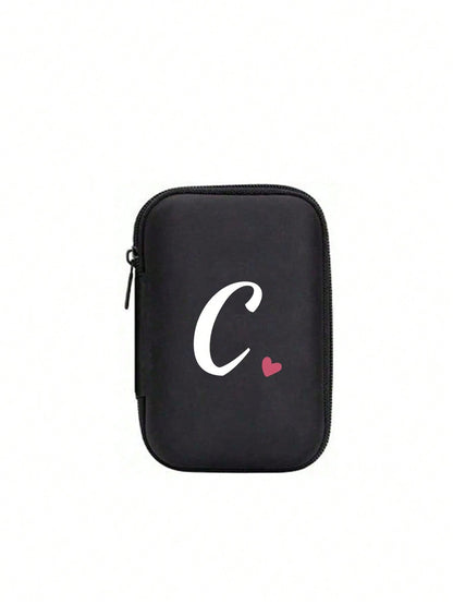 Unisex Square Polyester Letter Pattern Digital Bag, Stylish Small Square Bag For Everyday Use