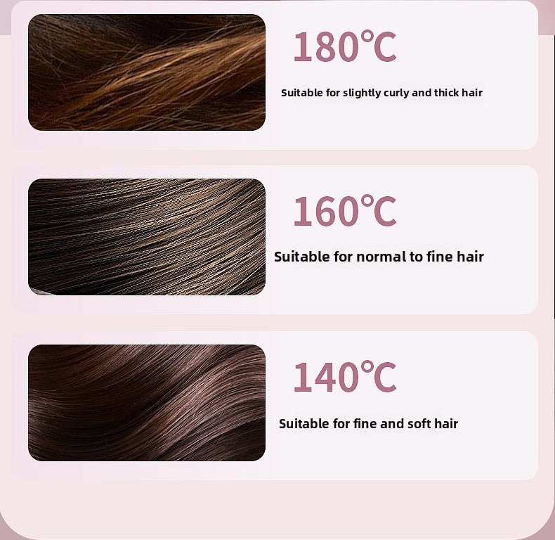 White Electric Hair Straightening Brush For Smooth And Sleek Hair Styling