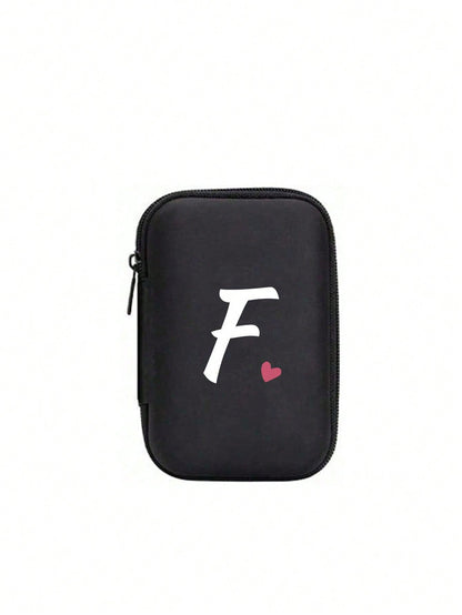Unisex Square Polyester Letter Pattern Digital Bag, Stylish Small Square Bag For Everyday Use