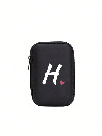 Unisex Square Polyester Letter Pattern Digital Bag, Stylish Small Square Bag For Everyday Use