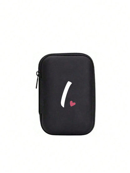 Unisex Square Polyester Letter Pattern Digital Bag, Stylish Small Square Bag For Everyday Use