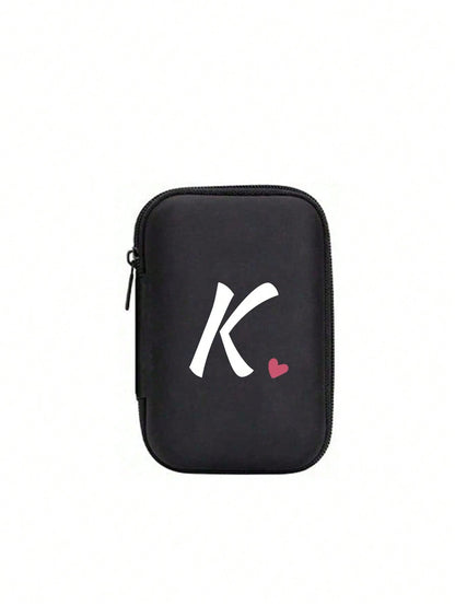 Unisex Square Polyester Letter Pattern Digital Bag, Stylish Small Square Bag For Everyday Use