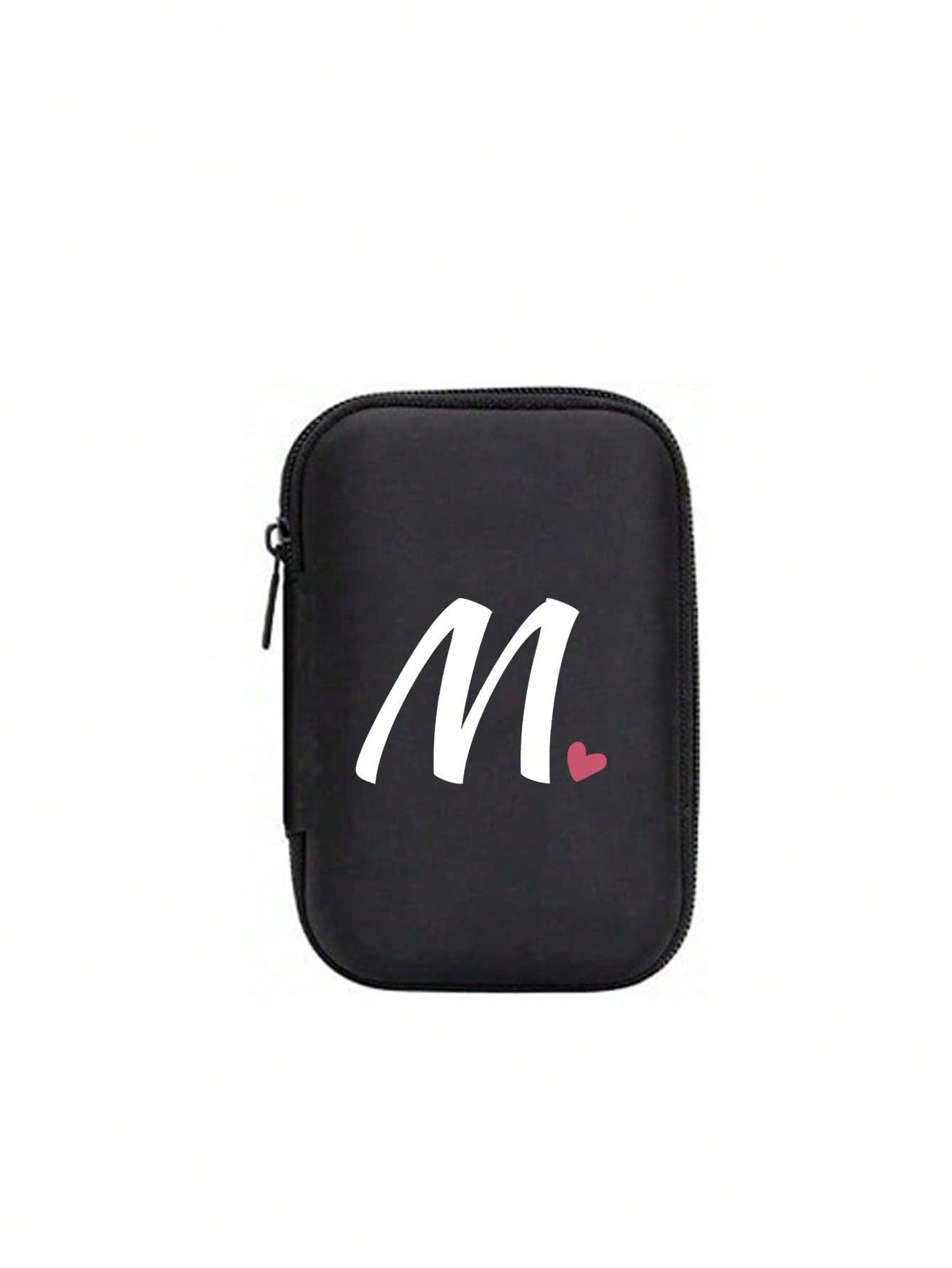 Unisex Square Polyester Letter Pattern Digital Bag, Stylish Small Square Bag For Everyday Use