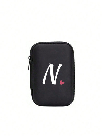 Unisex Square Polyester Letter Pattern Digital Bag, Stylish Small Square Bag For Everyday Use