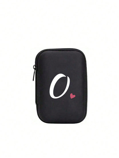 Unisex Square Polyester Letter Pattern Digital Bag, Stylish Small Square Bag For Everyday Use
