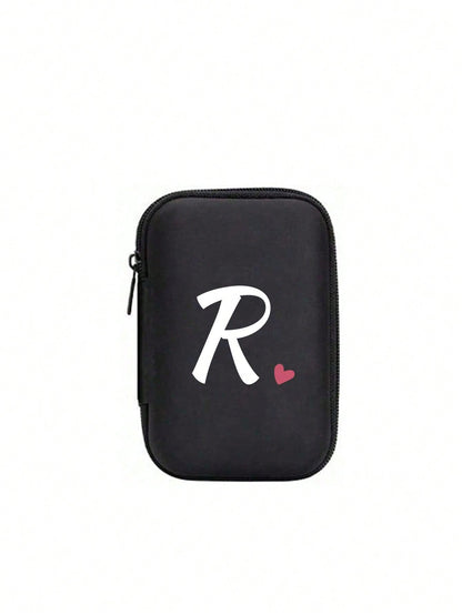 Unisex Square Polyester Letter Pattern Digital Bag, Stylish Small Square Bag For Everyday Use