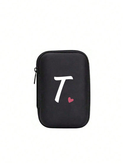 Unisex Square Polyester Letter Pattern Digital Bag, Stylish Small Square Bag For Everyday Use