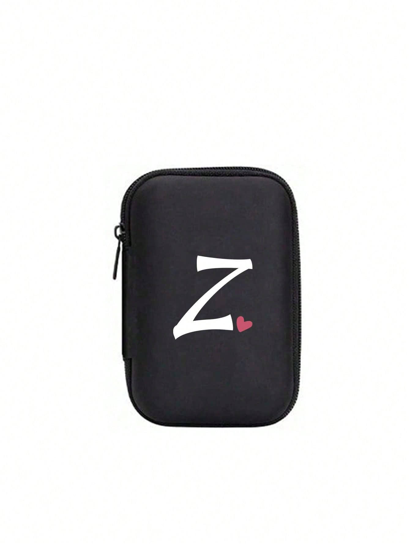 Unisex Square Polyester Letter Pattern Digital Bag, Stylish Small Square Bag For Everyday Use